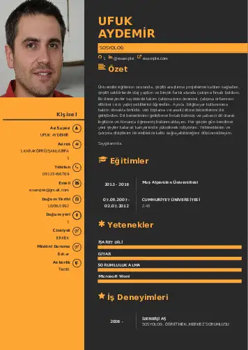 Sosyolog Cv Örnekleri cv indir